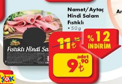 NAMET/AYTAÇ HİNDİ SALAM FISTIKLI